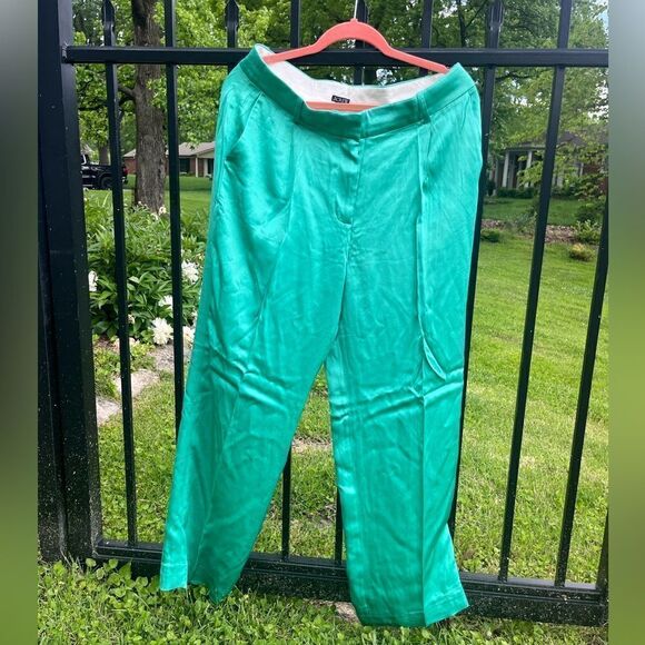 J Crew Straight Leg Essential Luster Crepe Pants NWT - Picture 6 of 9